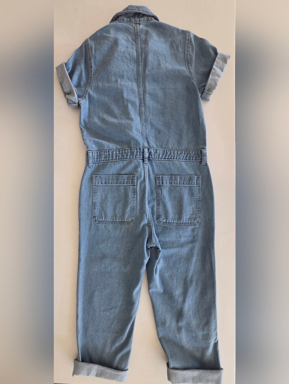 Everlane Light Blue Denim Jumpsuit Size 2 - Picture 2 of 5